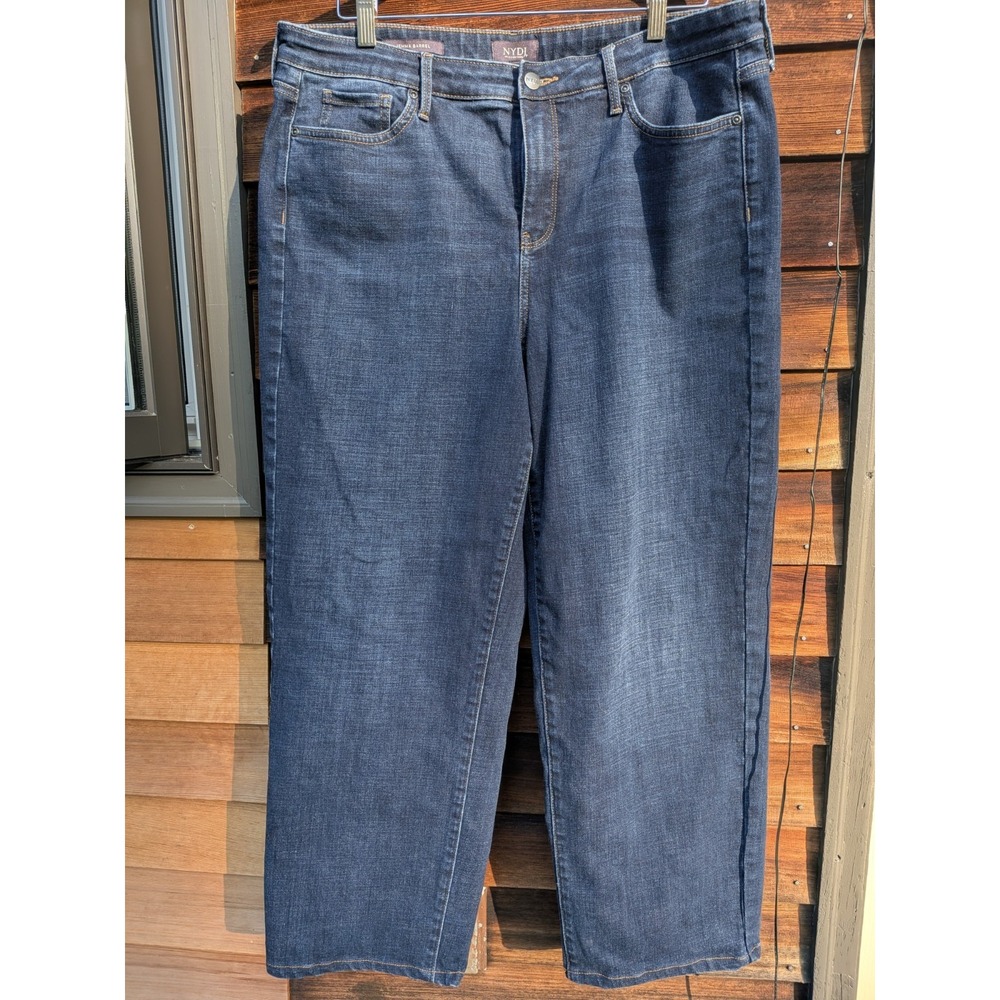 Nydj Jemma Night Skies Barrel Jean Fall Capsule Elevated Basic Comfort Size 12